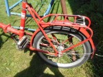 mestský skladací bicykel na fotkách